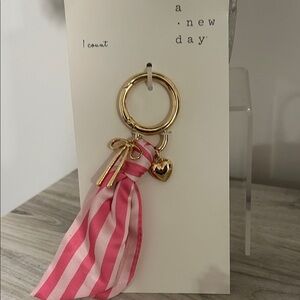 A New Day Pink and Gold Keychain NWT